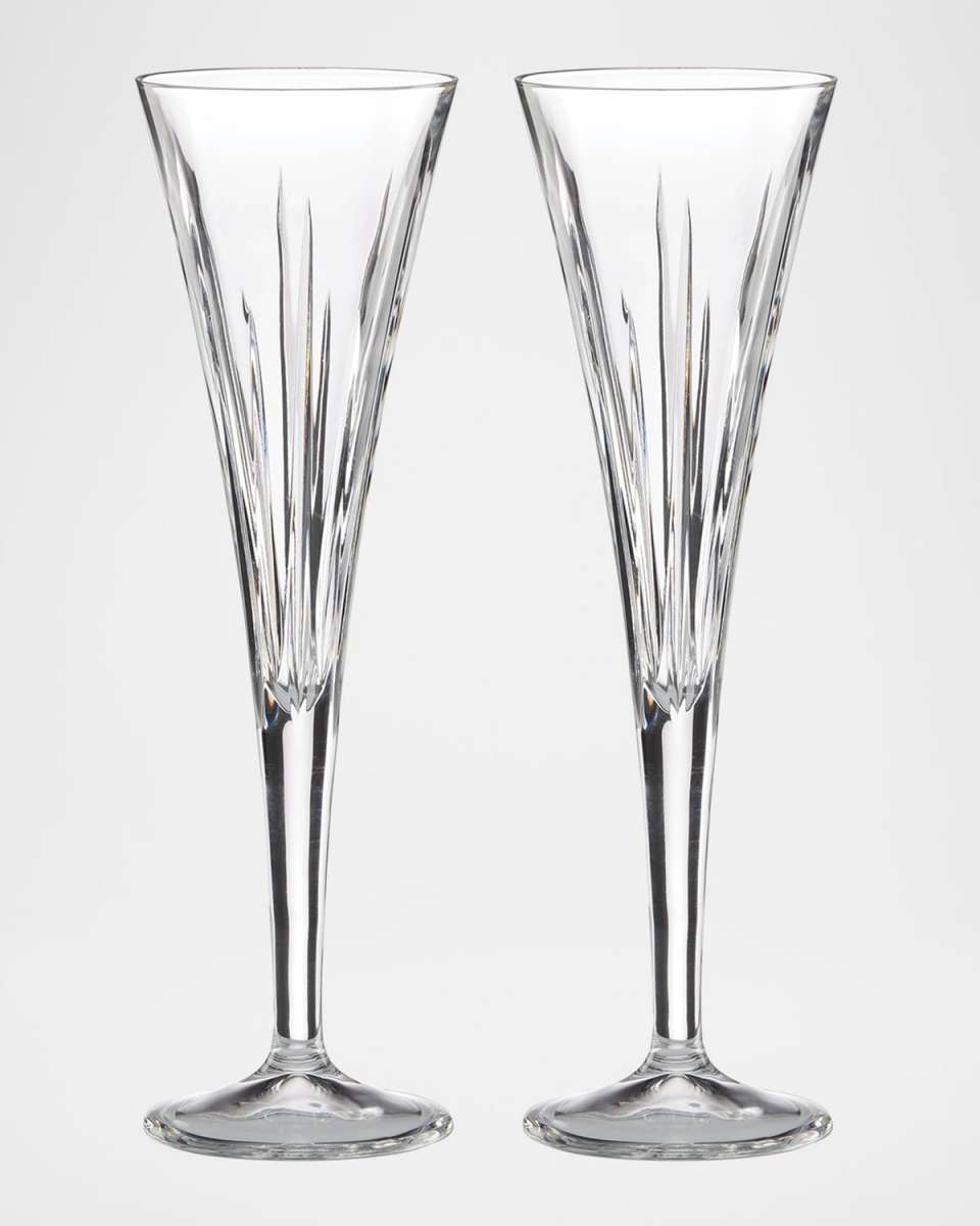 Soho 8 oz. Crystal Toasting Flutes, Set of 2